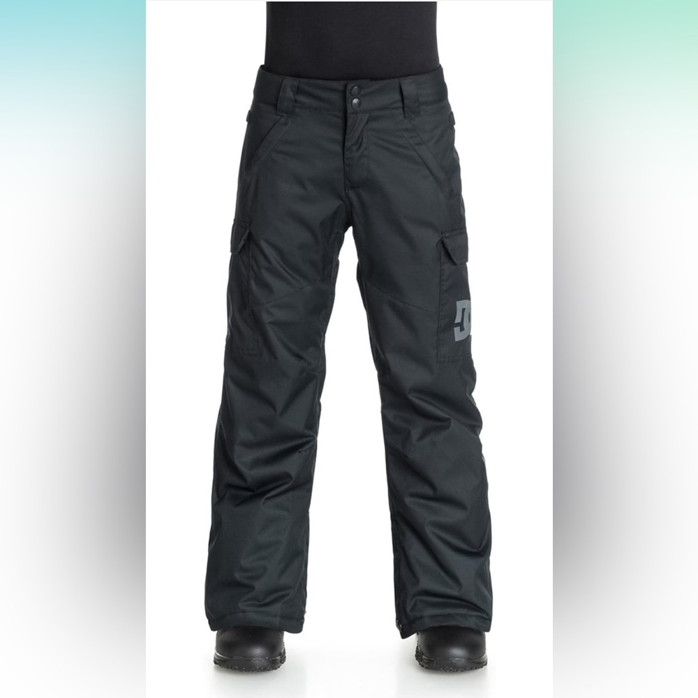 DC Boys Youth Banshee Snowboard Pants Medium (12) Anthracite Black